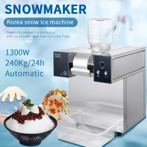 LJX90 mesin es susu salju Korea, dijual 180KG/24H komersial Bingsu mesin pencukur es salju otomatis