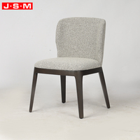 Chaises de café modernes ergonomiques avec dossier en bois de frêne, chaises de salle à manger sans accoudoirs en bois massif pour restaurant