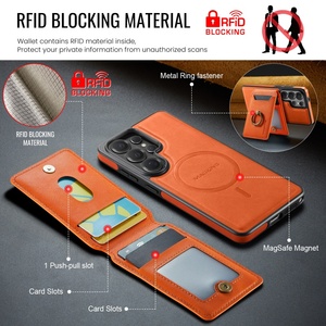 เคสโทรศัพท์แบบกระเป๋าหนัง PU แม่เหล็กสำหรับธุรกิจ สำหรับ Samsung S26 S23 S24 S25 Ultra Plus FE พร้อมช่องใส่บัตรและขาตั้งป้องกัน - Product Image 3