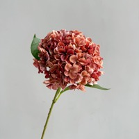 KEWEI 1770 Kedatangan Baru Bunga Hydrangea Sutra Besar Bunga Hydrangea Buatan Dekorasi Rumah Salon Ruang Tamu Ornamen