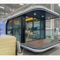 Hôtel Capsule Spatiale de Luxe Personnalisé, Direct Usine, en Acier Léger, Modèle 20 pieds, Marque Zhonghao, Design Moderne, Étanche, Extérieur, Rapide à Installer