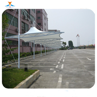 Abri de stationnement TIMI avec toit en toile, structure en acier, auvent pare-soleil pour voiture, bus, vélo, électromobile