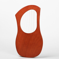 Harpe à cordes en bois de caoutchouc à 7 cordes, instrument de musique lyre, prix promotionnel, pour débutant et étudiant