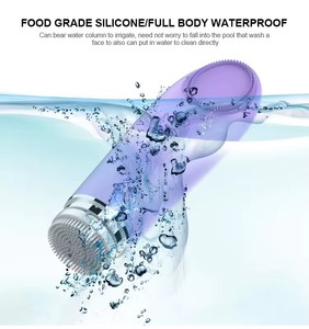 <span class=keywords><strong>Limpiador</strong></span> <span class=keywords><strong>Facial</strong></span> Sónico de Silicona Impermeable, Cepillo Eléctrico para Eliminación de Puntos Negros y Cuidado de la Piel - Product Image 4