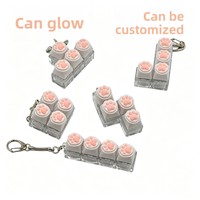 Meilleures ventes : Modèle de porte-clés personnalisé en plastique souple et mignon, anti-stress, en forme de griffe de chat porte-bonheur, testeur de commutateur de clavier et jouet compressible