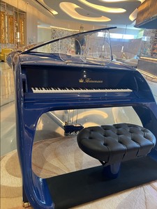 Pianoforte pegaso stile Grand Car polacco rosso - Product Image 2