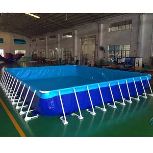 <span class=keywords><strong>Piscine</strong></span> extérieure solaire, cadre en métal et acier, bassin Portable, natation - Product Image 6