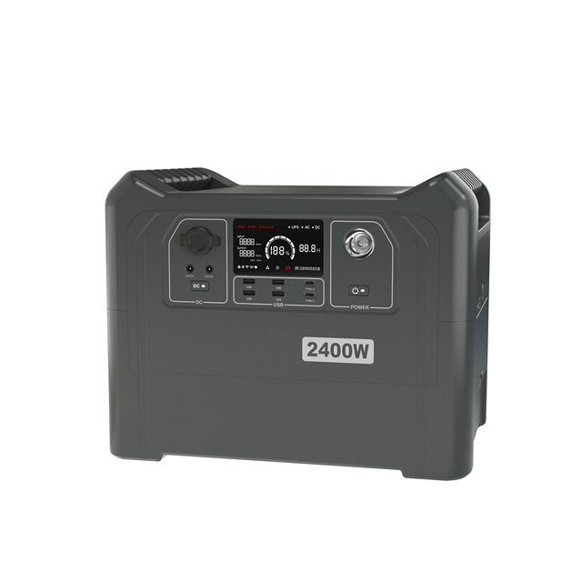 Portable Power Energy Storage Supply 2000W 2300W 2400W Lithium Battery Portable Power Station for Outdoor Camping
