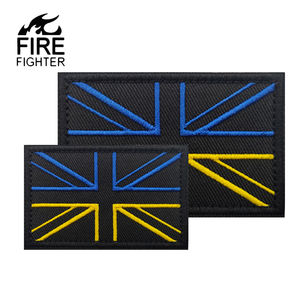 블루 옐로우 반사 영국 레이저 국가 국기 패치 영국 우크라이나 자수 패브릭 패치 봉제 가방 모자 재킷 DIY - Product Image 6