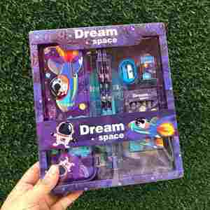 1 Ensemble de papeterie 6-en-1 Kawaii de dessin animé (crayon, règle, gomme, taille-crayon) – Cadeau promotionnel pour garçons, filles, enfants, école et bureau - Product Image 4