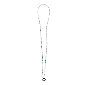 Catena tre in uno con perle in acciaio da 70 cm per parti di occhiali - Product Image 2