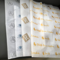 Images réelles de l'emballage cadeau personnalisé, impression sur papier de soie, papier d'emballage résistant à la graisse, papier ciré