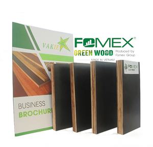 Tableros de chapa de encofrado vietnamita moderno 1220x2440x12mm/15mm/18mm principalmente abedul eucalipto Acacia película negra para hoteles - Product Image 4