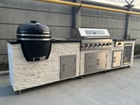 Cuisine Extérieure Moderne Premium : Solution Tout-en-Un, des Grills Compacts aux Ensembles Deluxe avec Barbecue à Gaz, Évier et Kamado