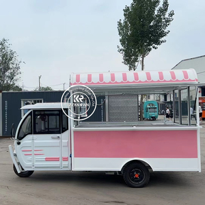 Tricycle alimentaire <span class=keywords><strong>électrique</strong></span>, chariot de nourriture mobile, chariot de nourriture de rue, chariot à café, chariot à glaces, chariot alimentaire à trois roues à vendre - Product Image 3