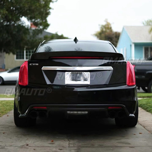 สปอยเลอร์หลังคาร์บอนไฟเบอร์แท้สำหรับ Cadillac CTS Sedan 4 ประตู I4 ปี 2014 2015 2016 2017 รุ่น CTS-V สไตล์สปอร์ต - Product Image 4