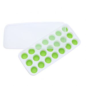 แม่พิมพ์น้ำแข็งซิลิโคนแบบถอดฝาได้ 14 ช่อง ปลอดสาร BPA ใช้งานง่าย - Product Image 4
