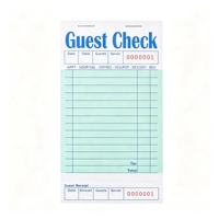 Carnet de commandes personnalisé avec logo pour restaurant, bloc de commandes perforé autocopiant NCR pour serveurs, vente en gros en usine