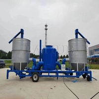 Máquina secadora de granos, máquina de secado para arroz y avena, secadora de granos móvil a diésel