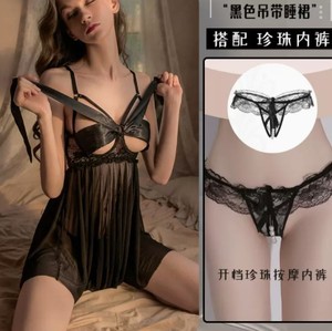Camisón <span class=keywords><strong>Sexy</strong></span> y Dulce para Dormir, Lencería Térmica de Talla Grande, Pijama de Tela Tejida, Hermosa Ropa Interior - Product Image 6