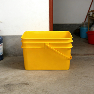 Multifunctional packaging plastic pail Customized color 20KG capacity <b>With</b> <b>lid</b> 20L rectangular <b>bucket</b> <b>with</b> handle - Product Image 4