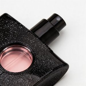 Flacon de parfum en verre de 50 ml avec un design unique - Inoubliable à première vue, noir mystérieux et scintillant - Product Image 2