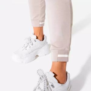 Vente flash Pantalons de sport pour femmes Fitness Jogging avec poches latérales zippées Pantalons de sport pour femmes Slim Fit Jogging pour femmes - Product Image 6