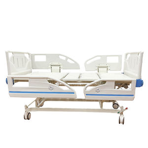 Lit d'hôpital manuel à trois fonctions en acier inoxydable à manivelle unique, certifié CE et ISO, à prix avantageux - Product Image 2