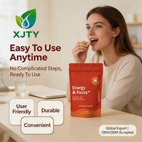 Complément Énergétique et de Concentration Naturel XJTY pour Adultes - Vitamine B + L-Théanine + Caféine Naturelle