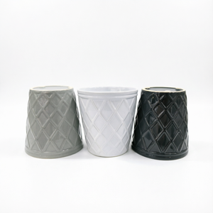 กระถางดอกไม้เซรามิคลายนูนเพชรขายดีปี 2026 จากโรงงานโดยตรง สำหรับตกแต่งบ้าน สวน ระเบียง สำนักงาน ทั้งภายในและภายนอกอาคาร - Product Image 6