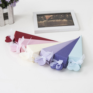 Décorations de mariage fête faveurs grain de bois creux en forme de coeur papier kraft boîte à bonbons Bonbonnière coffrets cadeaux nuptiale baby shower - Product Image 5