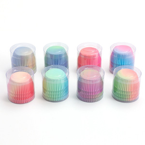 Moldes de Papel Coloridos para Cupcakes, Moldes Antiadherentes de Grado Alimenticio, Moldes Desechables para Muffins para Hornear en Fiestas y Decorar Pasteles - Product Image 4