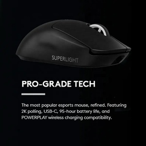 Máy Tính Xách Tay PC Logitech G Pro Superlight 2nd USB 2.4G <span class=keywords><strong>Dual</strong></span>-Chế Độ Có Thể Sạc Lại RGB Không Dây Mous Ergonomic Gamer Máy Tính Chơi Game Chuột - Product Image 2