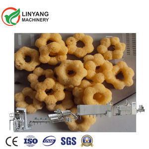 Nueva Línea de Producción de Extrusora de Doble Tornillo para Alimentos Inflados de Maíz y Maíz Desgranado LINYANG, 100-500 kg/h, 380 V/50 HZ, 20-178 KW - Product Image 2