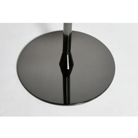 Podio Curvo de Acrílico Negro + Mesa Negra, Plataforma de Acrílico Desmontable, Atril con Soporte para Libros para Escuela o Iglesia