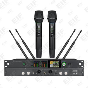 Micrófono Inalámbrico de Doble Canal PM-3000 con Supresor de Retroalimentación/Echo/Equalizador Integrado, Micrófono de Alta Calidad - Product Image 1