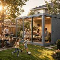 Studio extérieur en aluminium Vestael pour la photographie, l'art, la musique et les travaux créatifs dans la cour