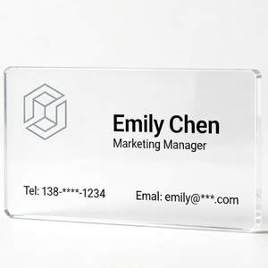 Визитные карточки из прозрачного ПВХ с серебряным тиснением для элитных клиентов - Product Image 4