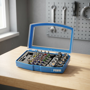 FERVI Serie 0404 Premium Hexagon Socket Inserts with Torx <b>T10</b>-T40 Bits and 25mm Adapter - Product Image 3