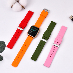 Bracelet de montre en caoutchouc de silicone à dégagement rapide, en Stock, 8 couleurs, 20mm - Product Image 3