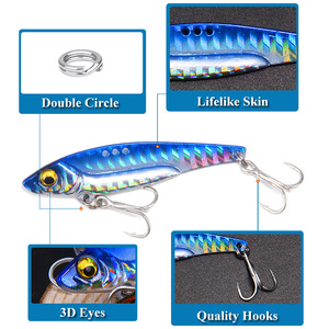 8g/13g/16g/20g balıkçılık Metal jig kaşık Lures VIB Swimbait Spinner Blade yemler uzun döküm bas alabalık Walleye - Product Image 3