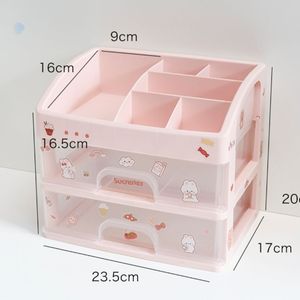 Caja de almacenamiento de escritorio creativa, cajón de tendencia multicapa, estante para estudiantes, caja para recibir maquillaje - Product Image 2
