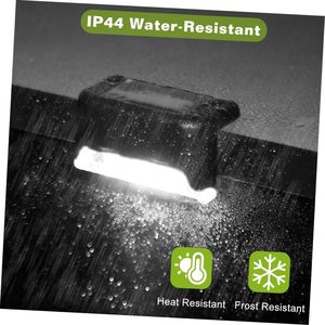 LED <b>Solar</b> IP65 Waterproof Outdoor Garden Fence <b>Light</b> for <b>Deck</b> Step Decoration with 5000K Daylight Dimmable & Battery Included - Product Image 6
