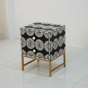 Nouvel arrivage d'armoires à tiroirs en incrustation d'os Design optique Collection de meubles en incrustation d'os Collection de meubles - Product Image 1