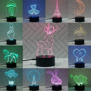 Lumière chaude <span class=keywords><strong>Anime</strong></span> veilleuse Bts lampe de table Rgb moderne personnalisé Led 3d Usb batterie acrylique chambre 30 petit écologique CE <span class=keywords><strong>80</strong></span> - Product Image 3