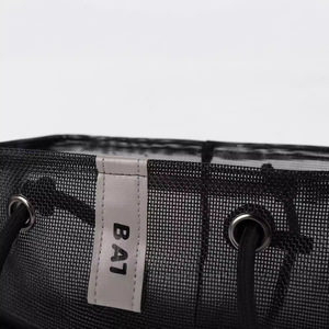 Bath Storage Mesh Toiletry <b>Bag</b> 20-35L <b>Foldable</b> Large Capacity Bathroom Travel Organizer Rectangle Shape Casual Style - Product Image 2