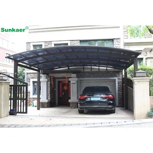 Top rated customized garages canopies amp metal frame shading car parking shed Super flat pack Carport