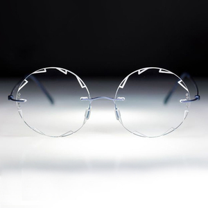 Tùy Chỉnh Vòng Không Có Vành Retro Kính Quang Học Thời Trang Hình Bầu Dục Phụ Nữ Cổ Điển Người Đàn Ông Kim Loại Khung Kính Mắt - Product Image 3