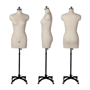 Euro-American Ladies dress form adjustable tailoring mannequin collapsible shoulder female dummy for dress maker