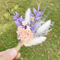 Vente en gros de fleurs séchées artisanales de longue durée, boîte cadeau de Noël, mini bouquet, gâteau, mariage, Pâques, décorations festives, cadeau